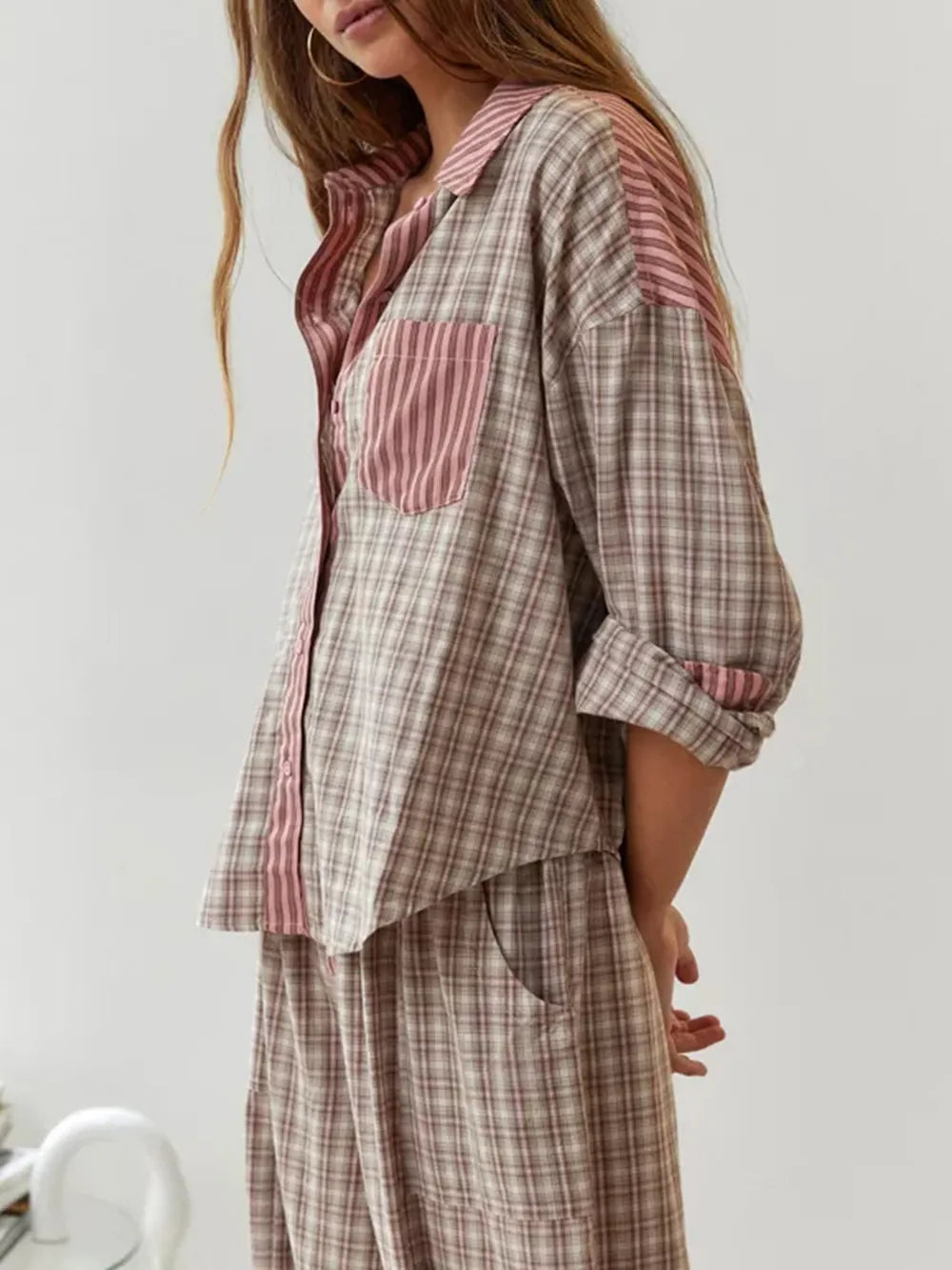 DMT - 2-teiliges lässiges Pyjama-Set