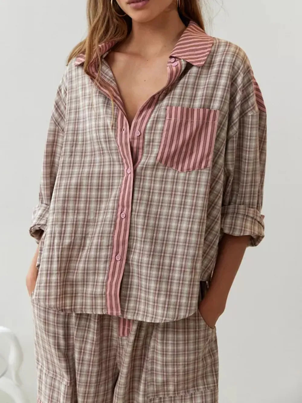 DMT - 2-teiliges lässiges Pyjama-Set