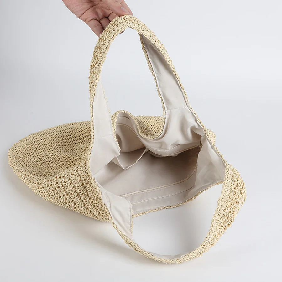 DMT | Elegante Stroh-Strandtasche