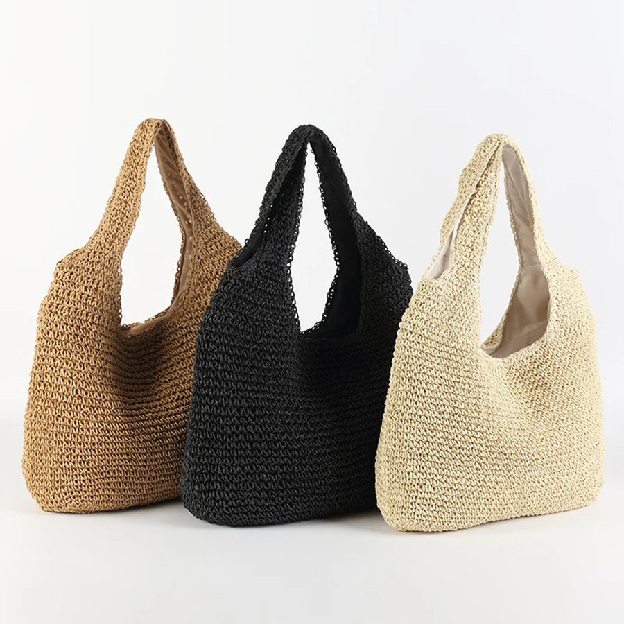 DMT | Elegante Stroh-Strandtasche