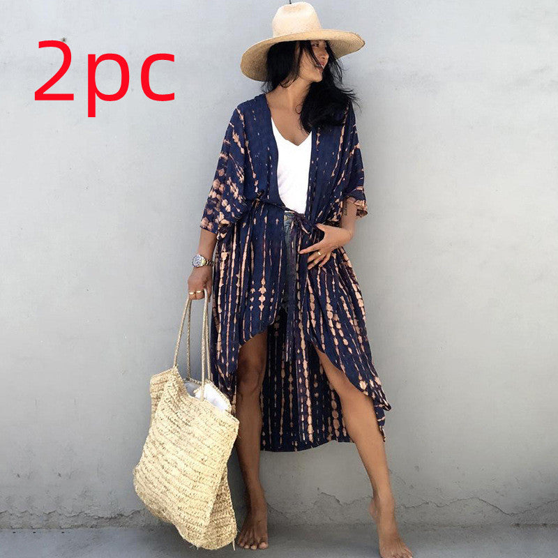 DMT | Glamouröse Sonnenschutz Resort Strandkleid Cover Up