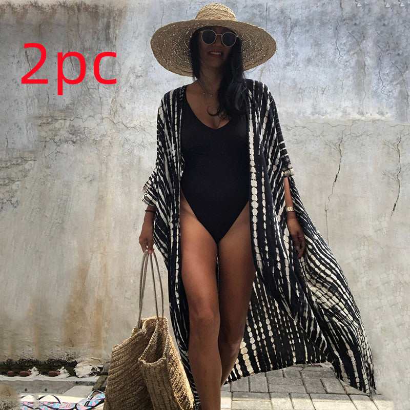 DMT | Glamouröse Sonnenschutz Resort Strandkleid Cover Up