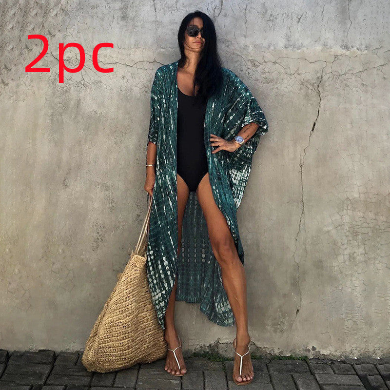 DMT | Glamouröse Sonnenschutz Resort Strandkleid Cover Up