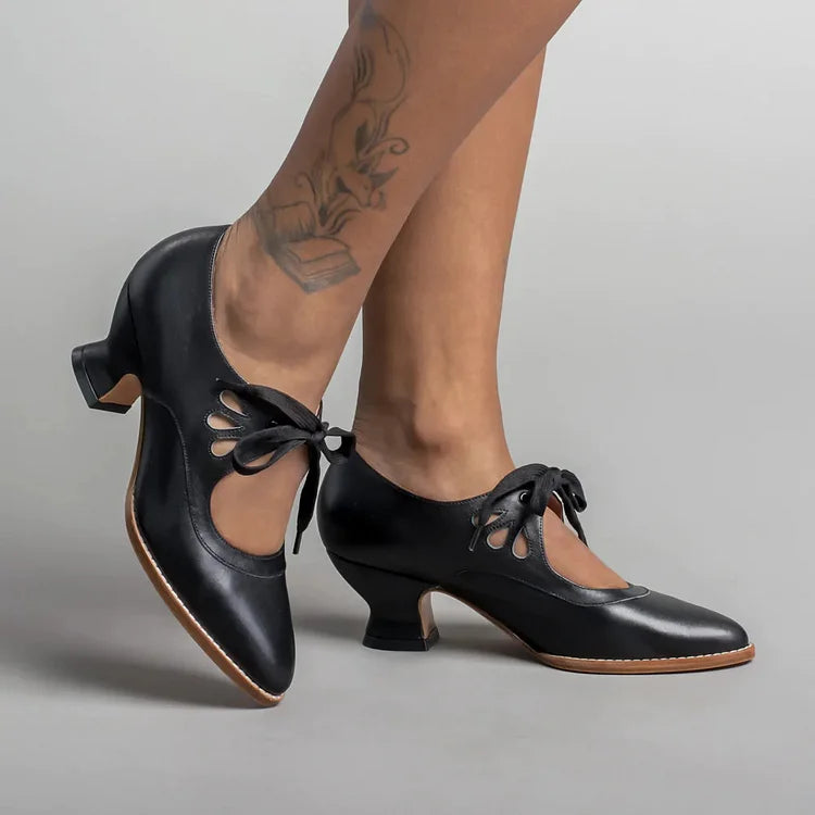 DMT | Edwardianische Lederschuhe für Damen