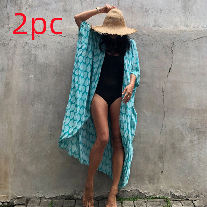 DMT | Glamouröse Sonnenschutz Resort Strandkleid Cover Up