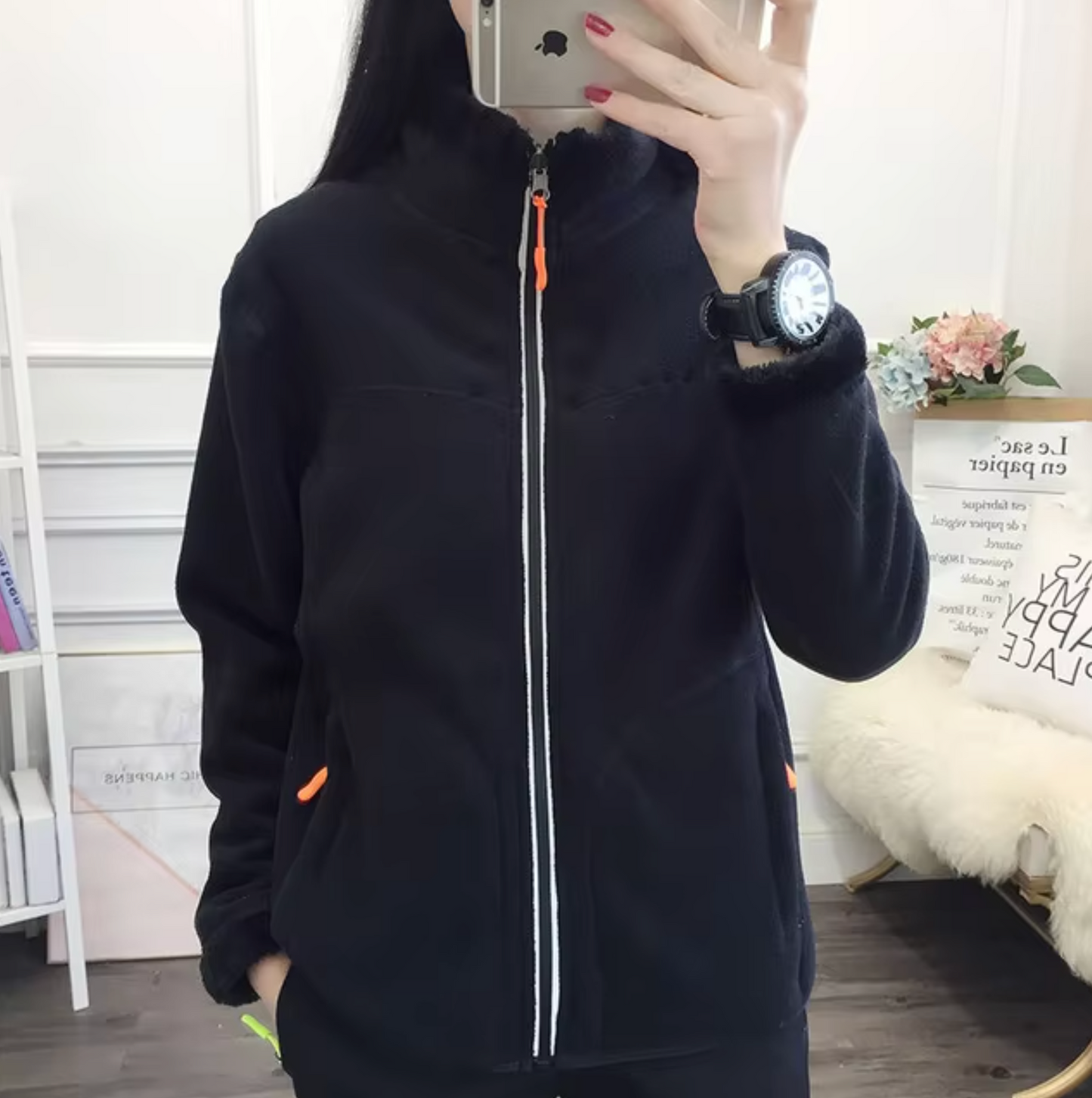 Deutsche Mode Trends | Doppelseitige Fleecejacke