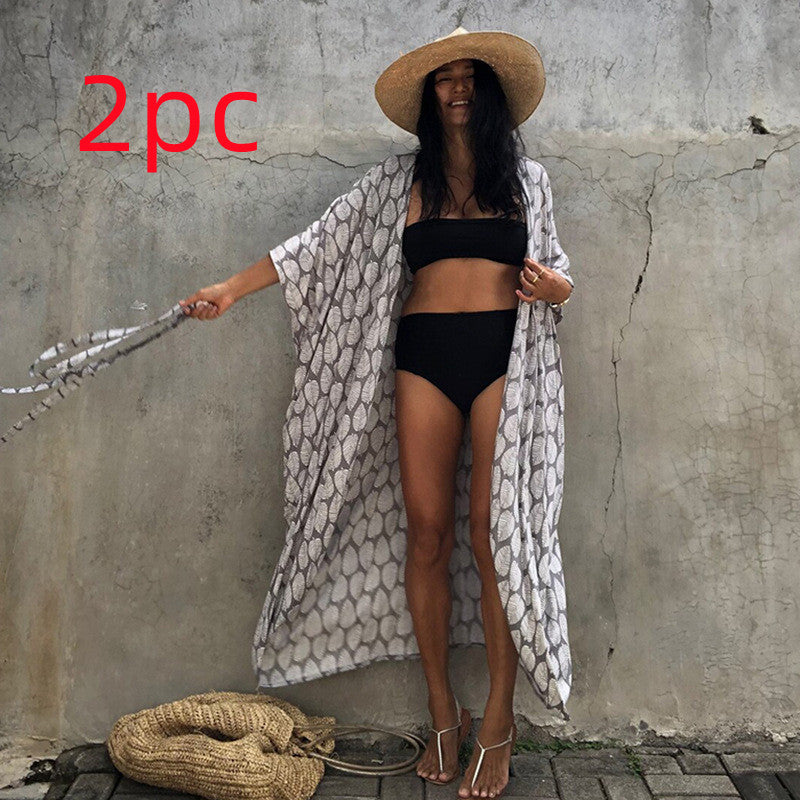 DMT | Glamouröse Sonnenschutz Resort Strandkleid Cover Up