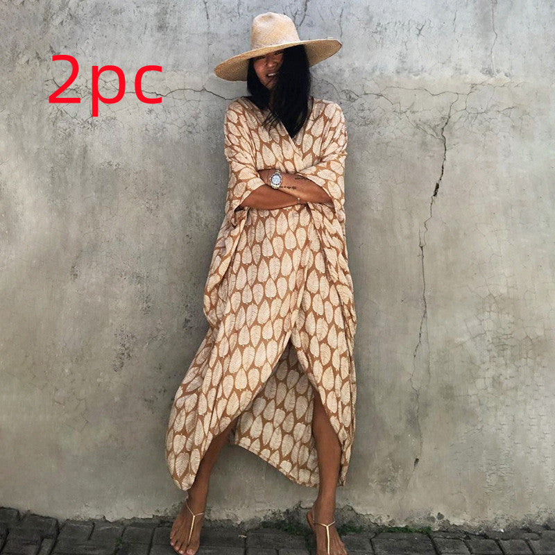 DMT | Glamouröse Sonnenschutz Resort Strandkleid Cover Up