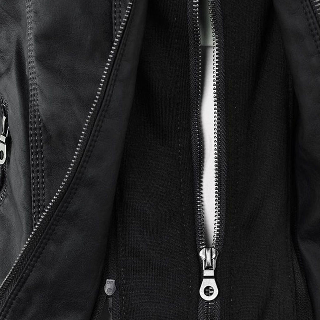 DMT - Damen Lederjacke mit Kapuze