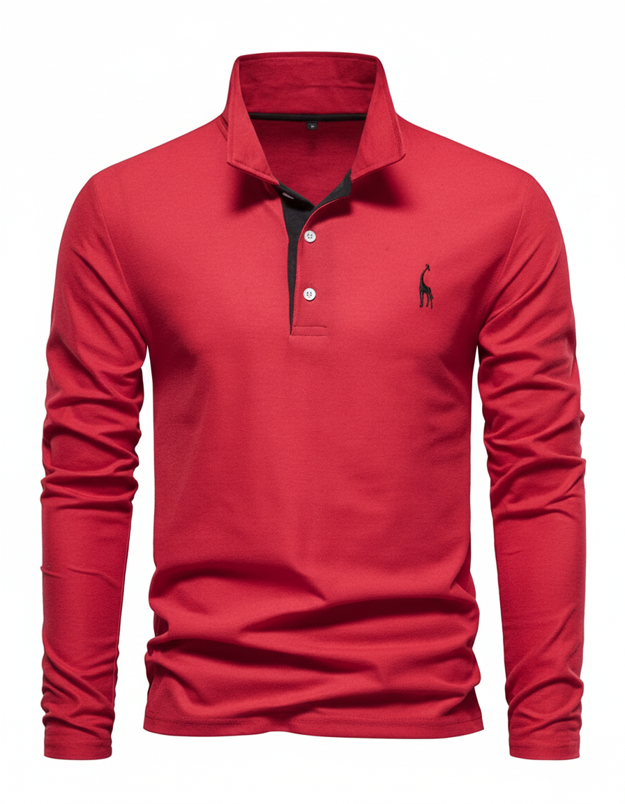 Atmungsaktives Baumwoll Poloshirt Herren