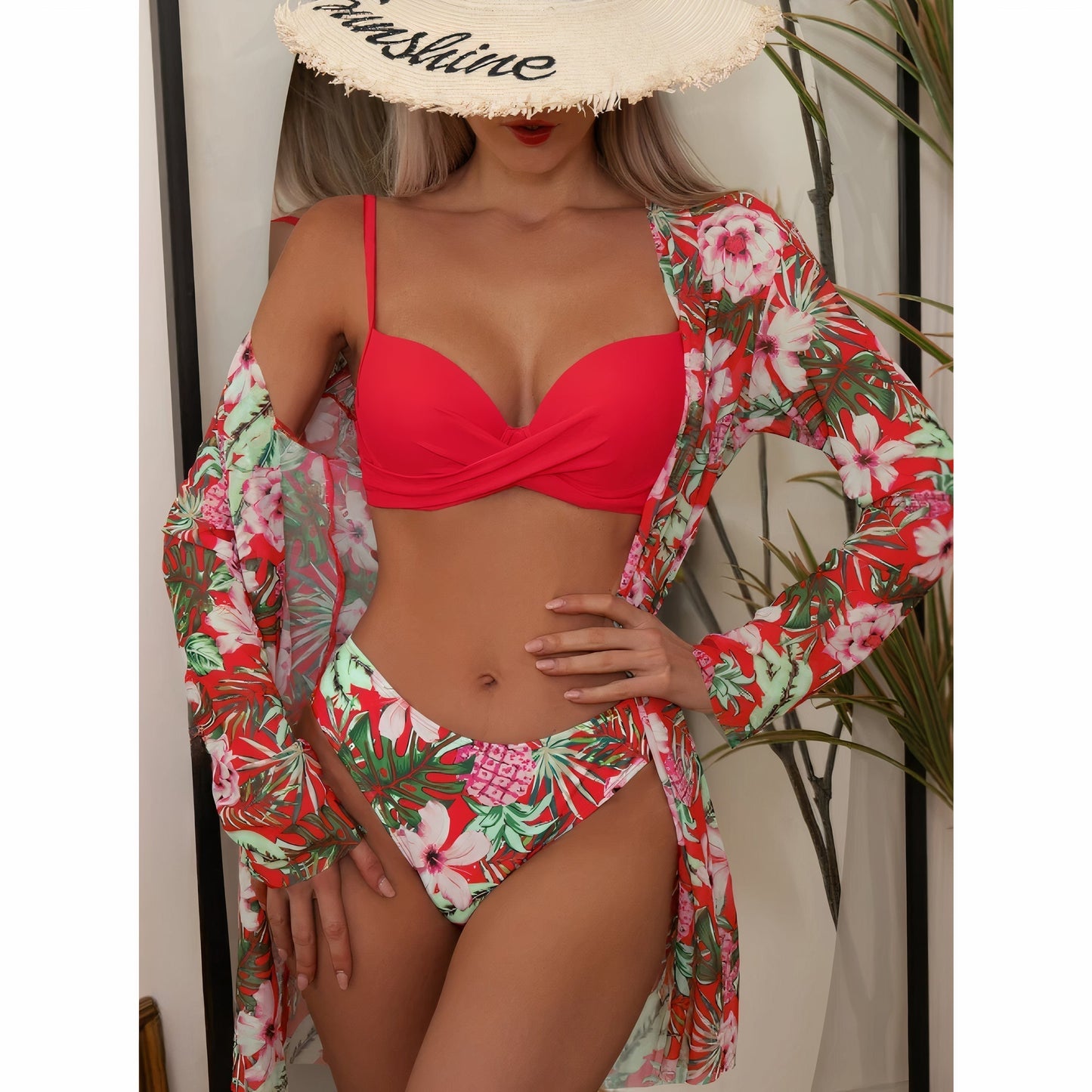 DMT | in-1-Bikini-Set mit Blumenmuster (Bestseller)