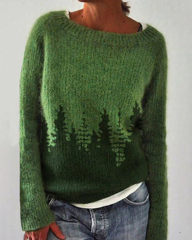 Deutsche Mode Trends | Waldmuster Pullover-Sweater