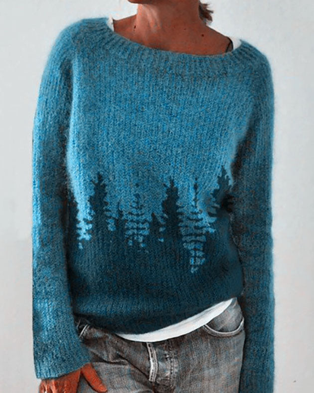 Deutsche Mode Trends | Waldmuster Pullover-Sweater