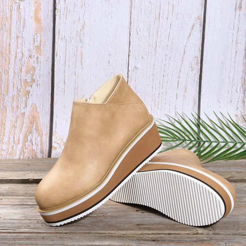 DMT | Stilvolle Stiefeletten mit Zipper und Plateau