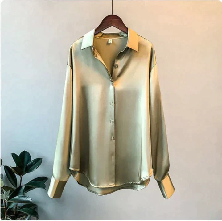 DMT - Damen Satin Hemd