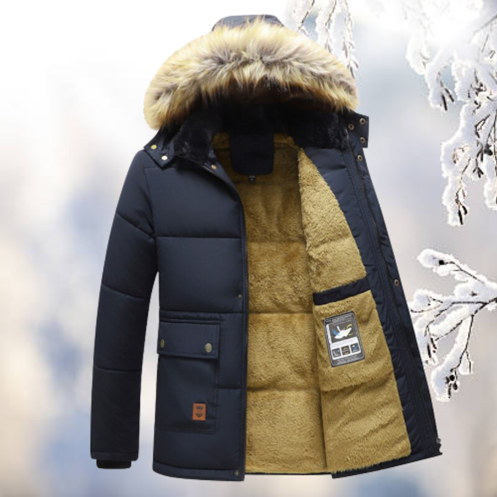 DMT - Bleiben Sie warm und stilvoll mit dem winddichten Parkas mit Fellkapuze