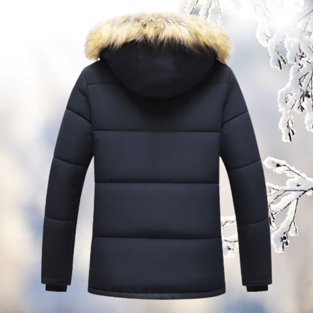 DMT - Bleiben Sie warm und stilvoll mit dem winddichten Parkas mit Fellkapuze