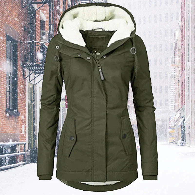 Deutsche Mode Trends | Kapuze | Reißverschluss | Winterjacke | Damenjacke