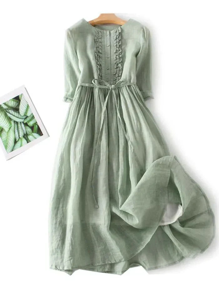 DMT | Elegantes Leinenkleid