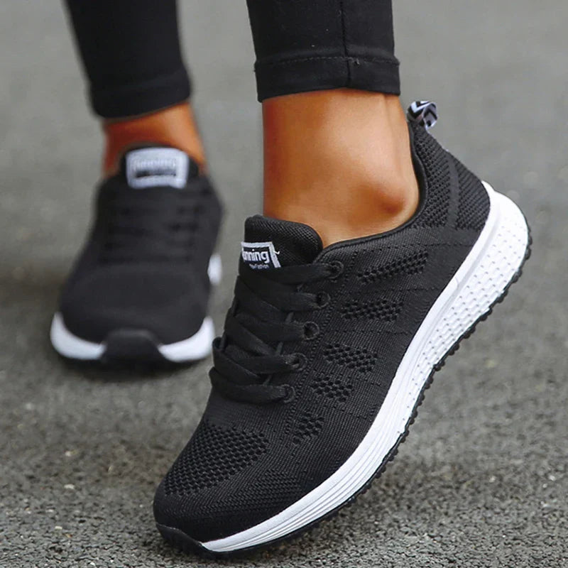 DMT | Damers Andningsbara Mesh Tyg Snörade Sneakers