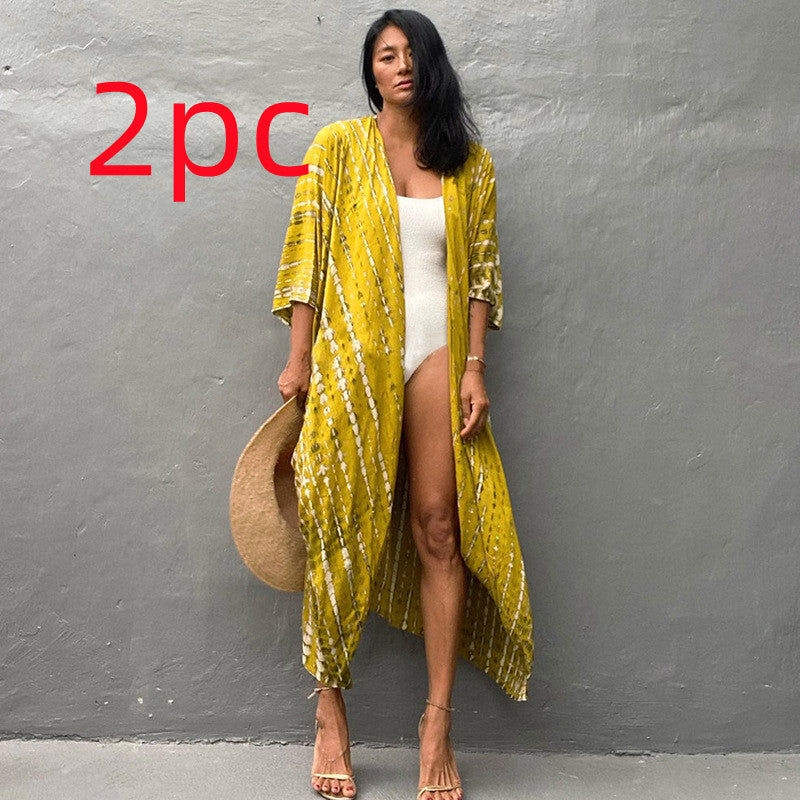 DMT | Glamouröse Sonnenschutz Resort Strandkleid Cover Up