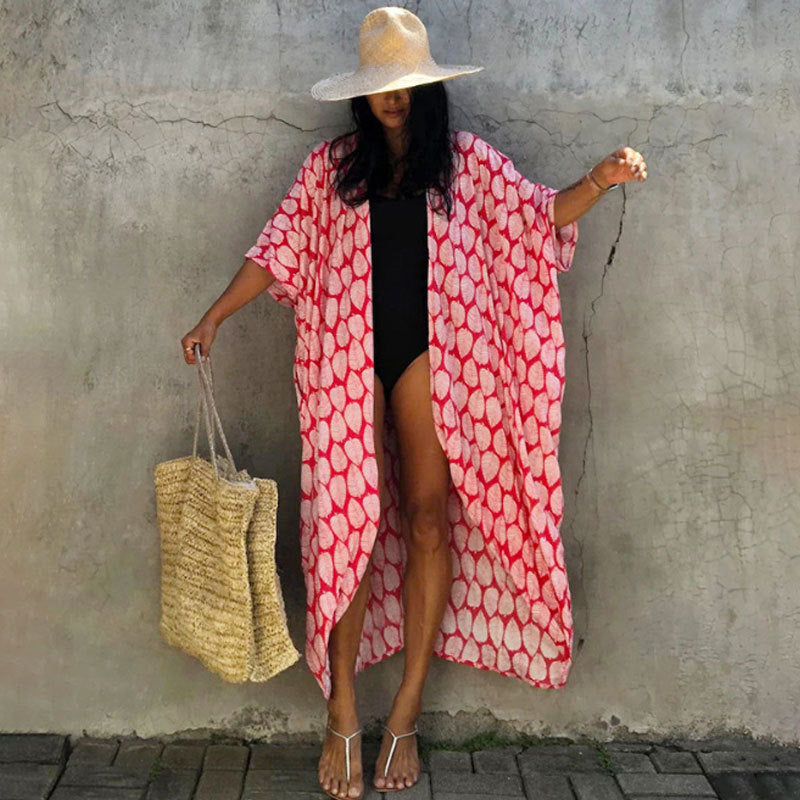 DMT | Glamouröse Sonnenschutz Resort Strandkleid Cover Up