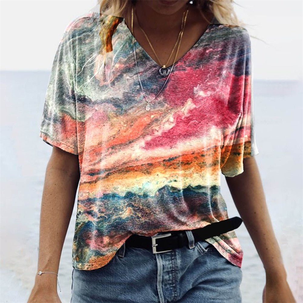 DMT | Originelles Damen-T-Shirt im Boho-Stil