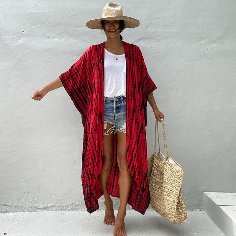 DMT | Glamouröse Sonnenschutz Resort Strandkleid Cover Up