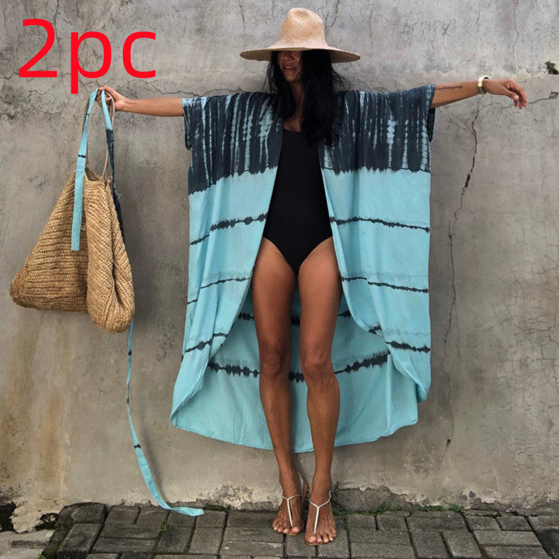 DMT | Glamouröse Sonnenschutz Resort Strandkleid Cover Up