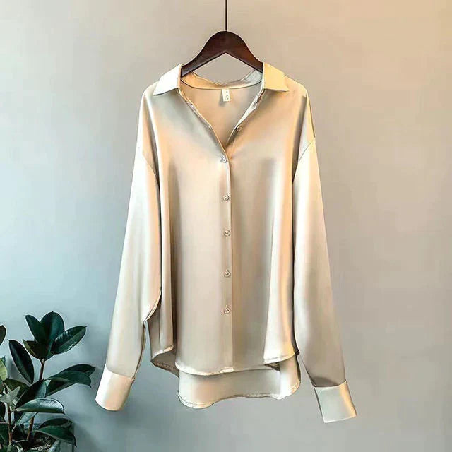 DMT - Damen Satin Hemd