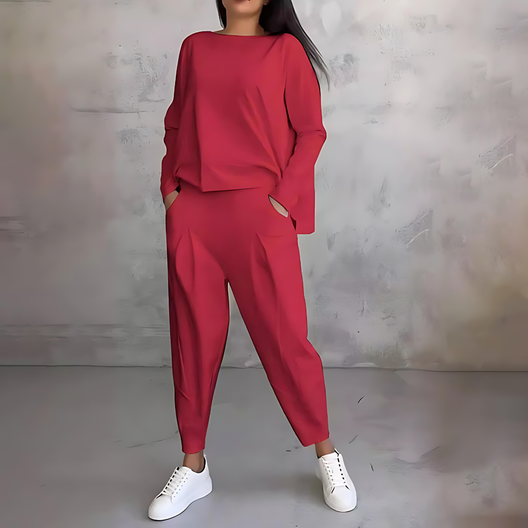 DMT | Lässiges Herbst 2-teiliges Set für Frauen