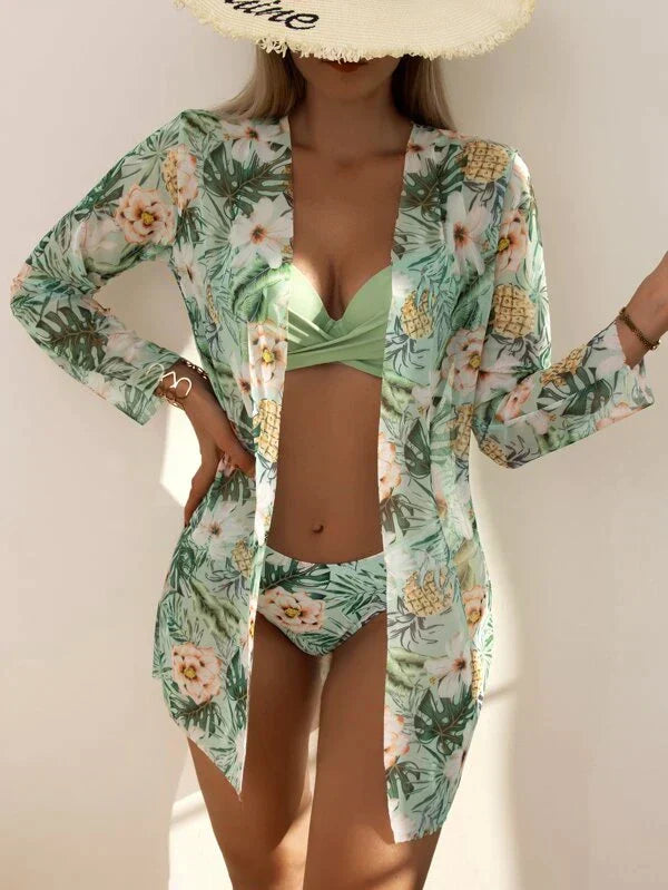 DMT | in-1-Bikini-Set mit Blumenmuster (Bestseller)