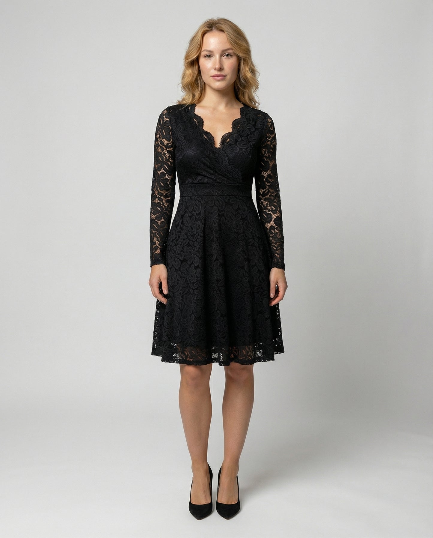 Elegantes Spitzenkleid Damen