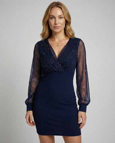 Elegantes Pailletten Partykleid Damen