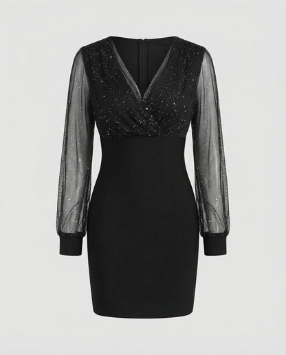 Elegantes Pailletten Partykleid Damen