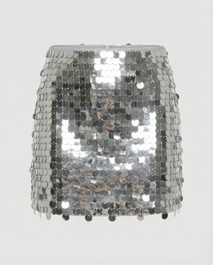 Eleganter Pailletten Rock Damen