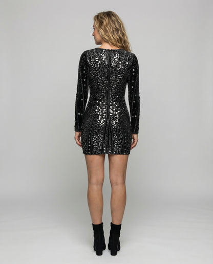 Golden Paillettenkleid Damen