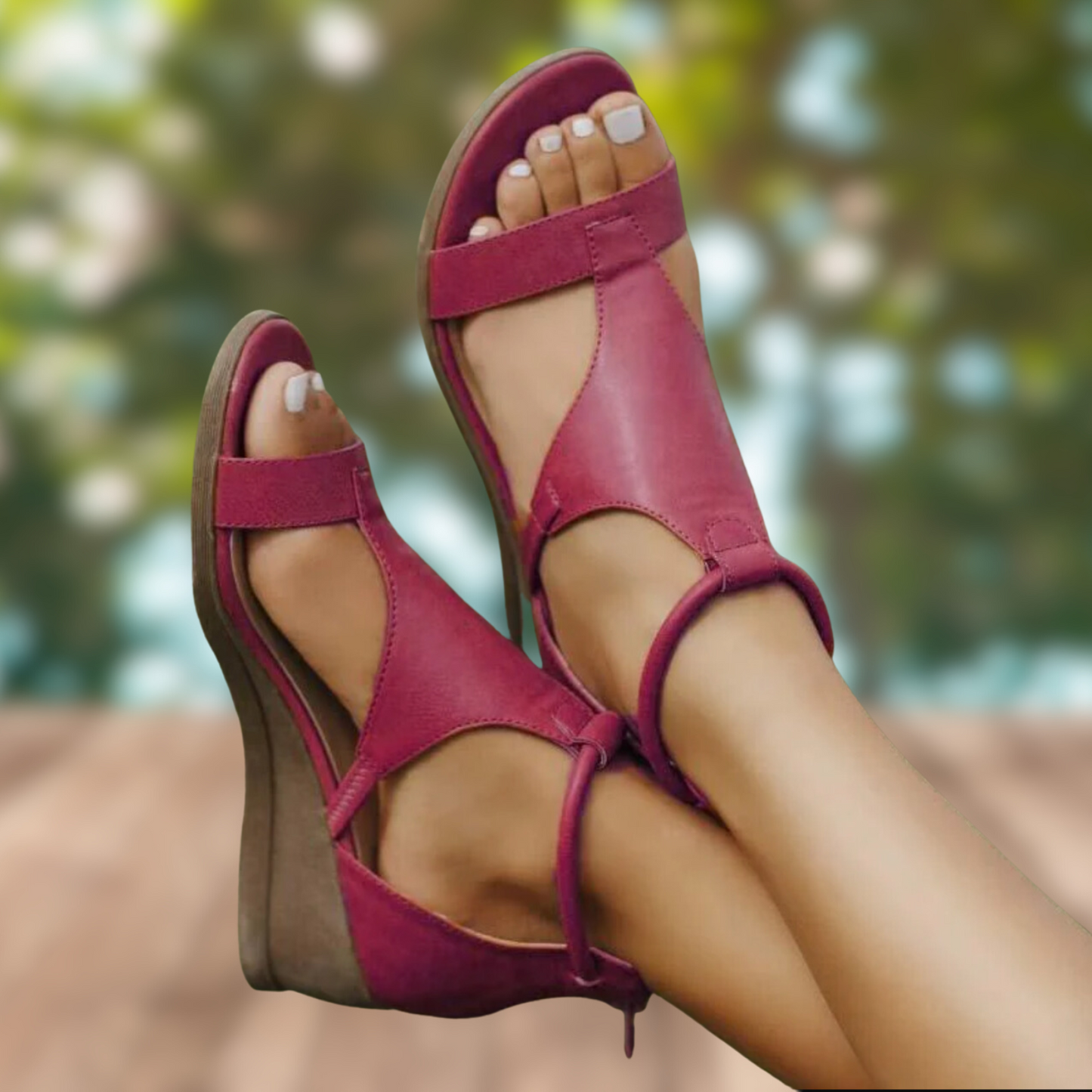 DMT| Orthopädische Ledersandalen mit Absätzen für Frauen stilvoll 2024