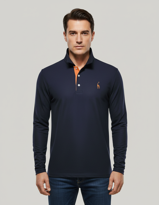 Atmungsaktives Baumwoll Poloshirt Herren