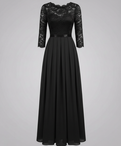 Elegantes Spitzen Brautjungfernkleid