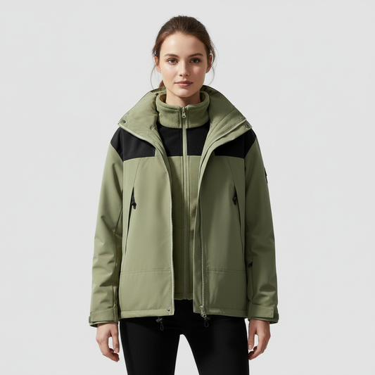 3-in-1 Fleece Winterjacke Komfort