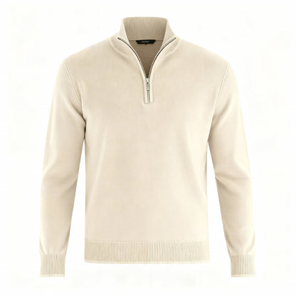 Eleganter Merino Komfort Pullover Damen Reißverschluss Moderne Strickware