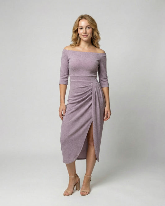 Glänzendes Abendkleid Damen Elegant