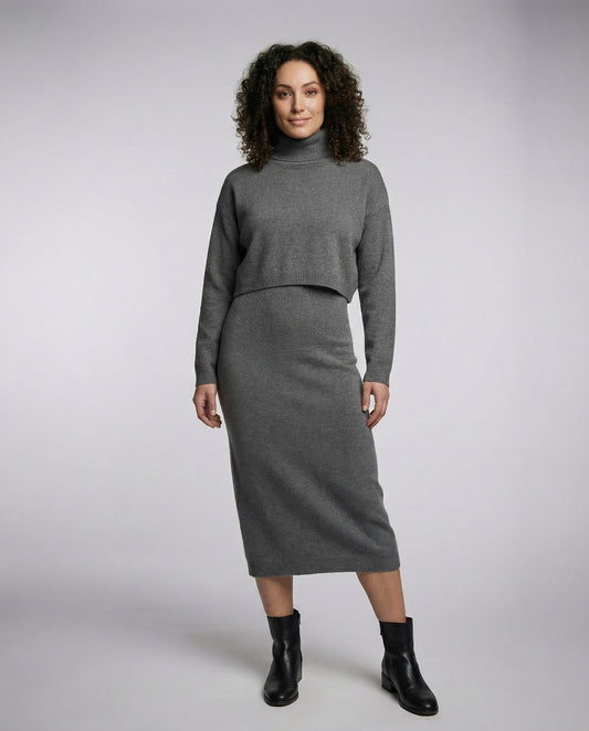 Elegantes Jersey Midikleid Damen