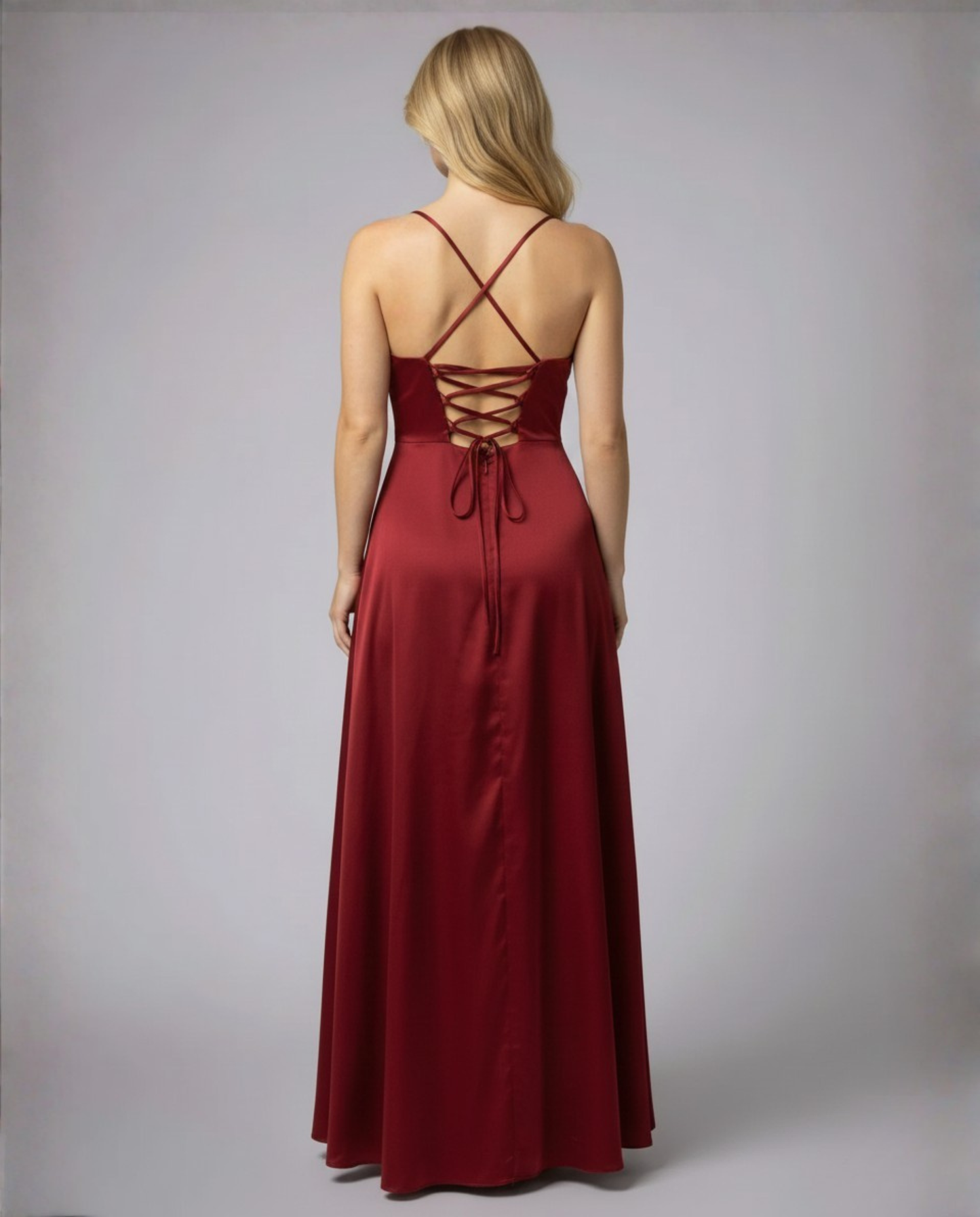 Elegantes Seiden Maxikleid Damen