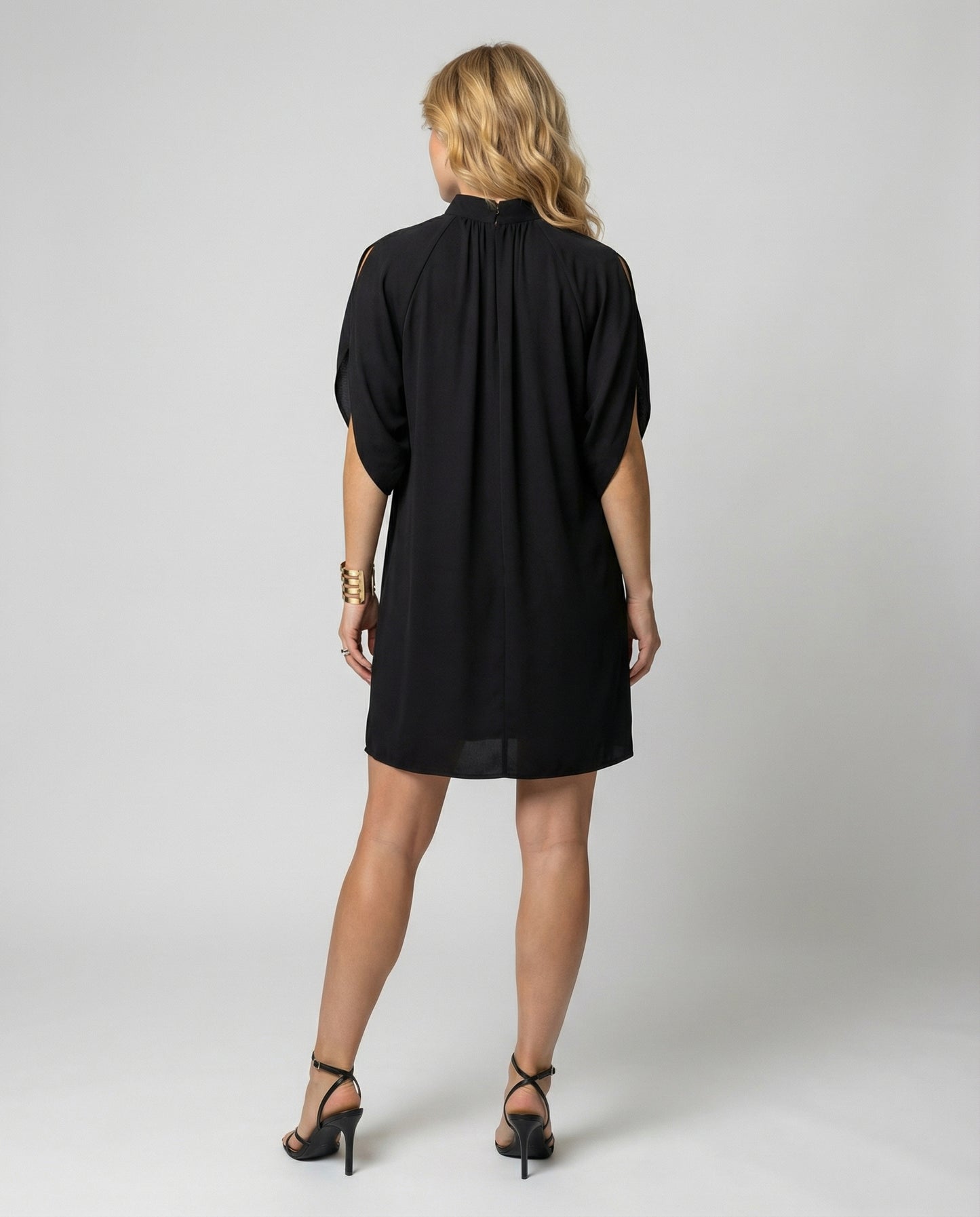 Elegantes Fledermausärmel Kleid Damen