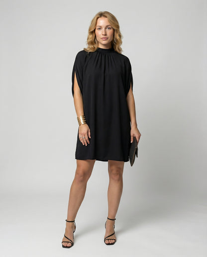 Elegantes Fledermausärmel Kleid Damen