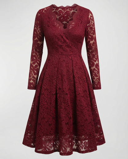 Elegantes Spitzenkleid Damen