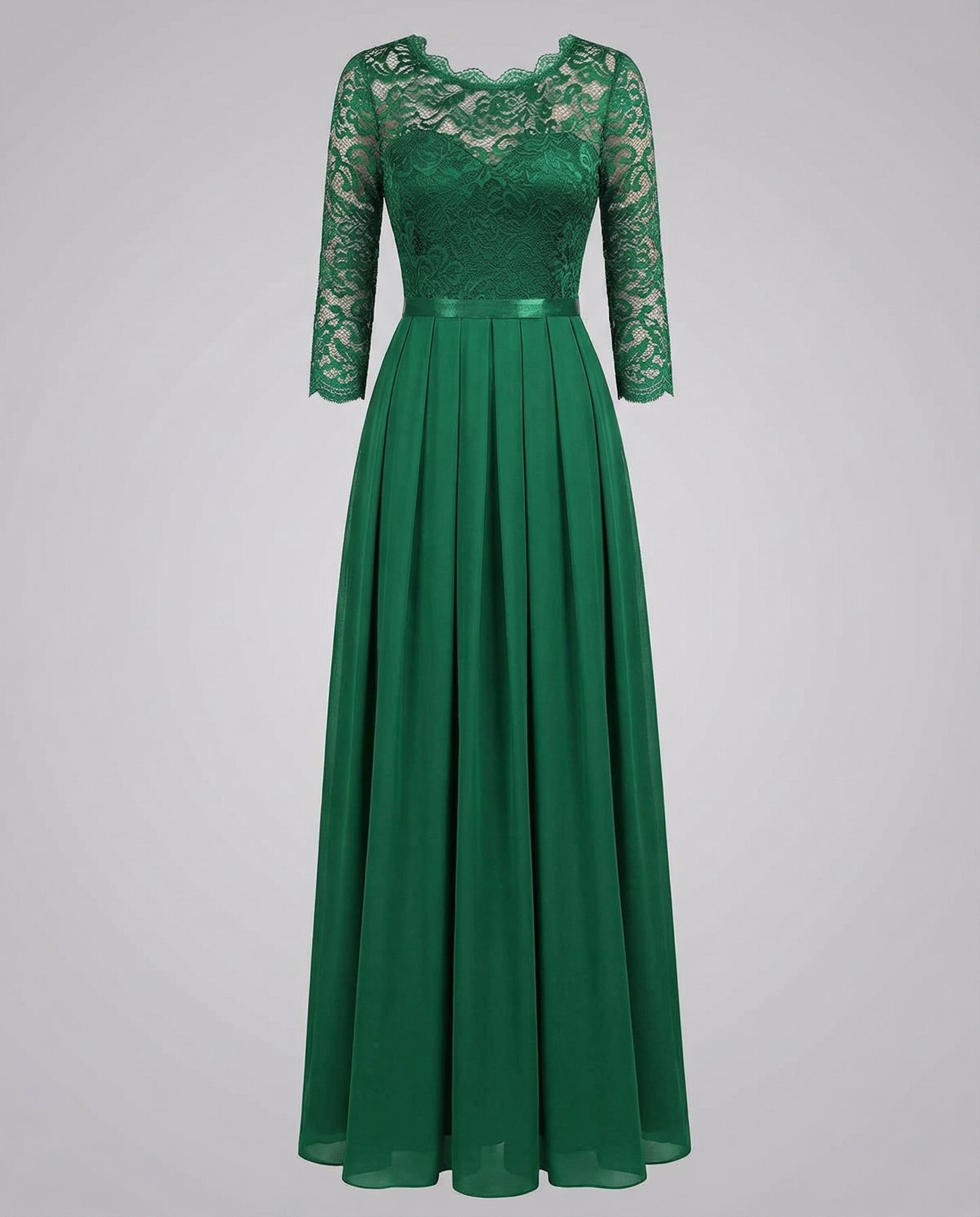 Elegantes Spitzen Brautjungfernkleid