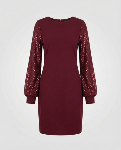 Lässiges Glitzerkleid Damen